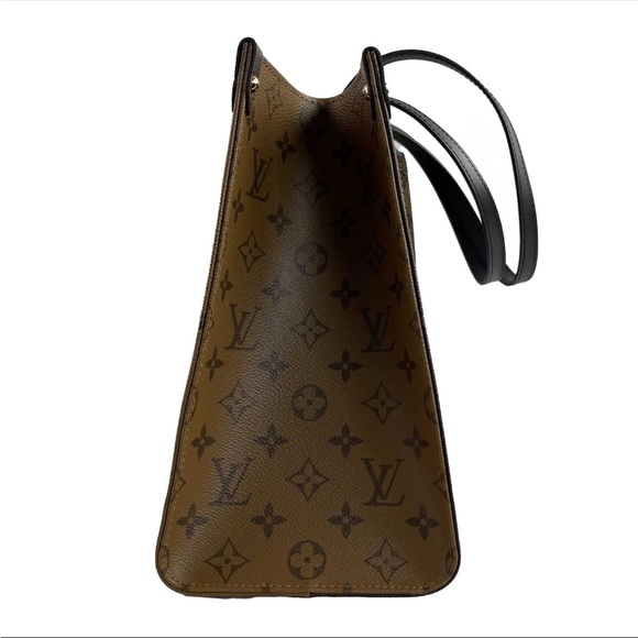 Pre-loved LOUIS VUITTON ONTHEGO MM MONOGRAM REVERSE CANVAS -PRISTINE Condition😍 - Picture 4 of 11
